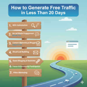 How to Generate Free Traffic in Less Than 20 Days